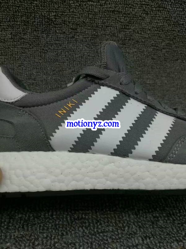 Real Boost Adidas Iniki Runner Boost Grey White